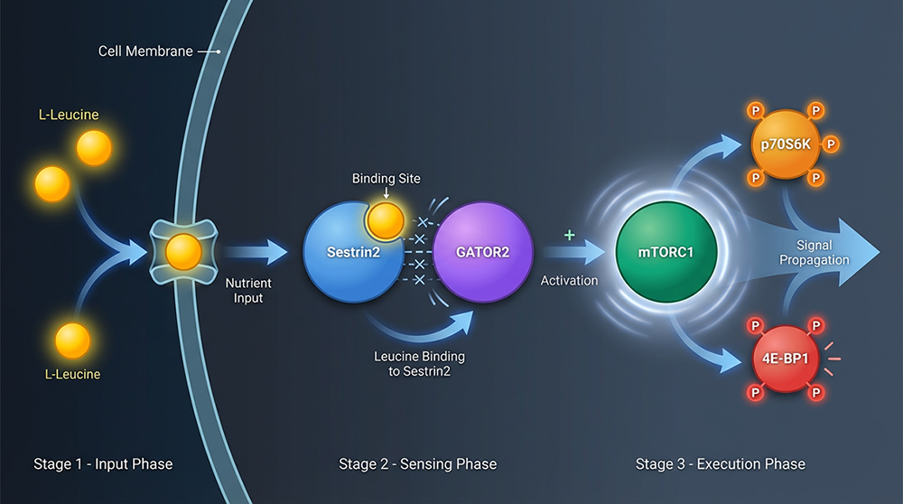 L-Leucine mTORC1 Activation Mechanism
